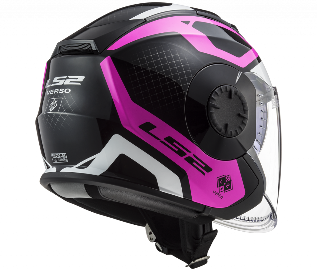 LS2 Open Face Helmet - OF-570 VERSO MARKER (Matt Black, Purple, Black, Pink, White)