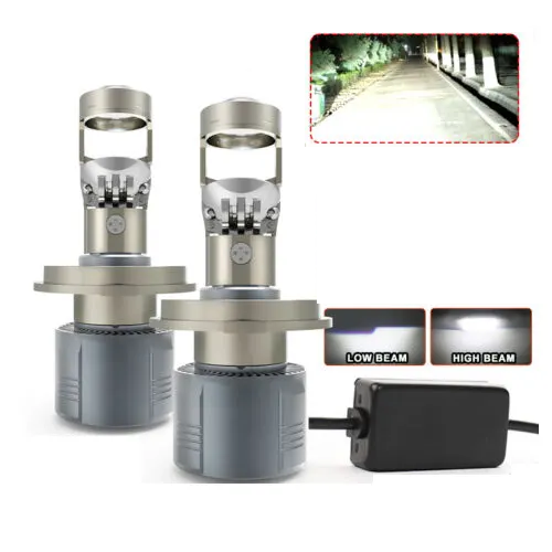 LED Head Light Lamp with lens (Pair)