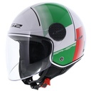 LS2 Open Face Helmet - OF-558 SPHERE LUX FIRM (White - Green - Red)