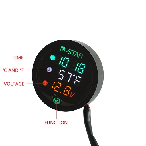 Digital Clock & Temprature & Voltage Monitor